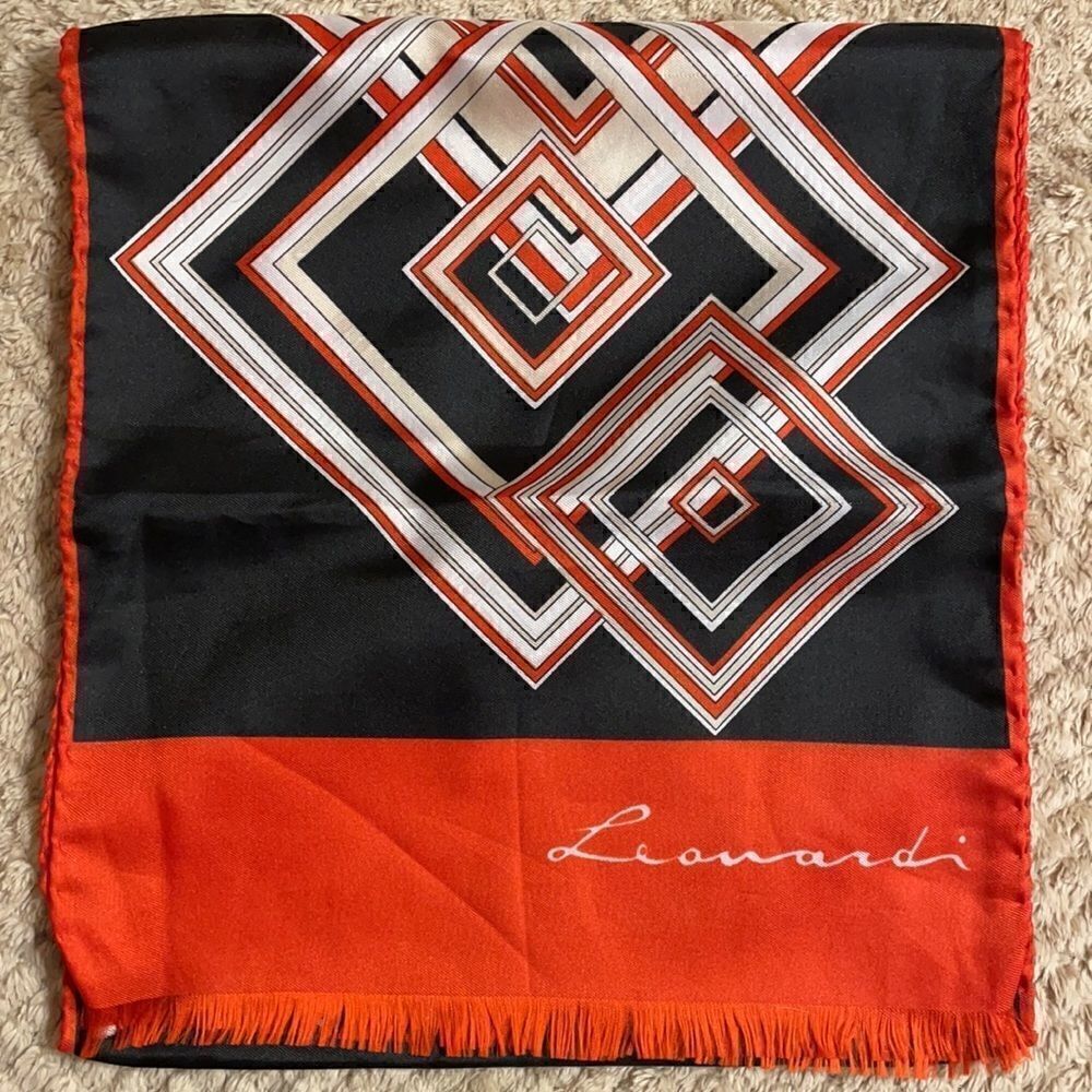 Vintage Leonardi Silky Scarf 